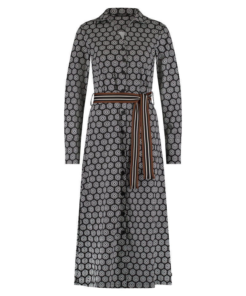Jurk Danty etnic minimal zwart/offwhite