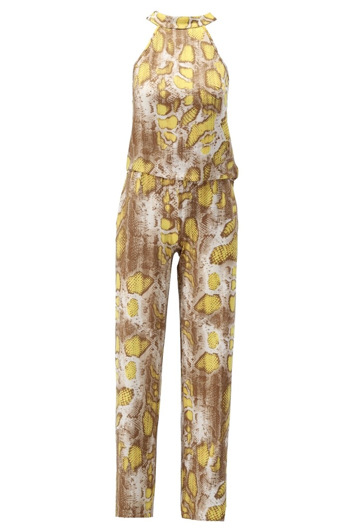 Jumpsuit U129 met slangen print