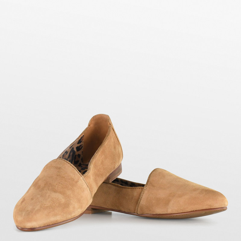 Loafer camel kid suède