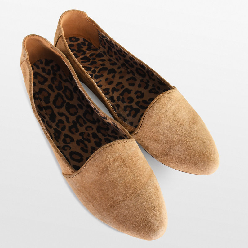 Loafer camel kid suède