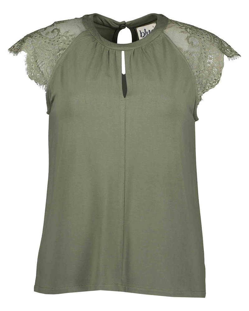 Top Seven groen kant