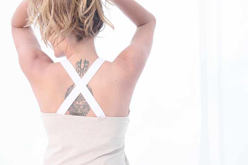 Top 222 Senna printed sporty stone/white