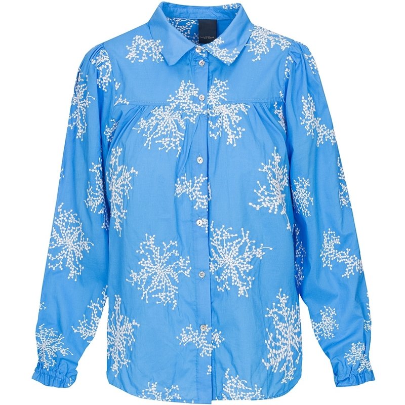 Blouse Sheilana porcelain blue