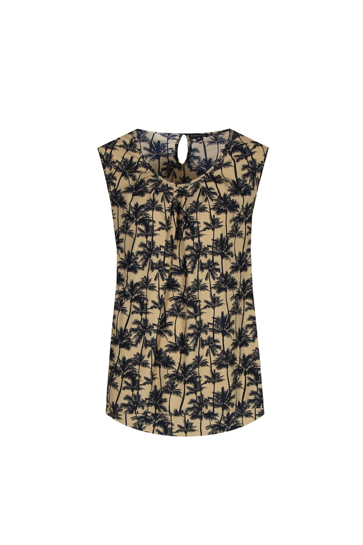 Top Azra cashew/zwart