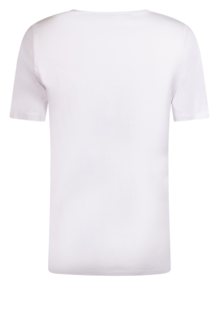 T-shirt 222 Patricia with print white/sand