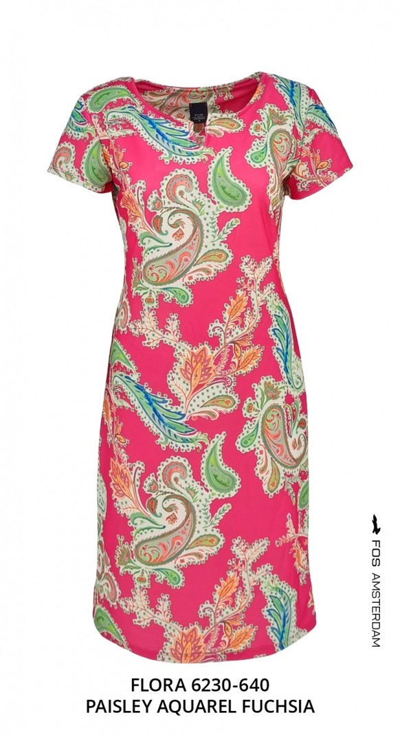 Jurk Flora fuchsia