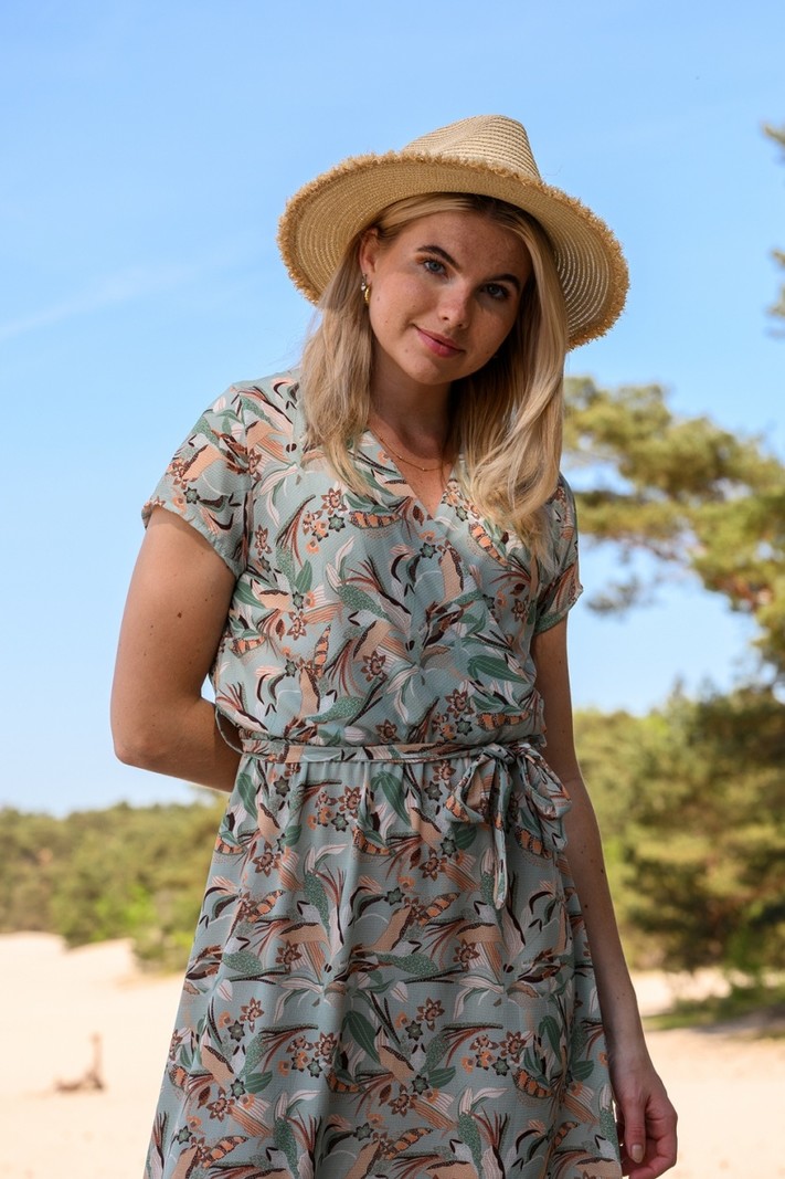 Jurk Bico passieboeket salie
