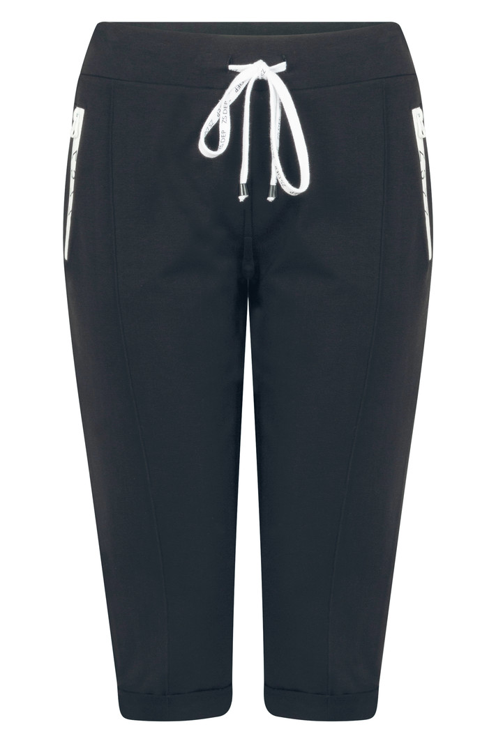Broek 223 Gina sweat capri black