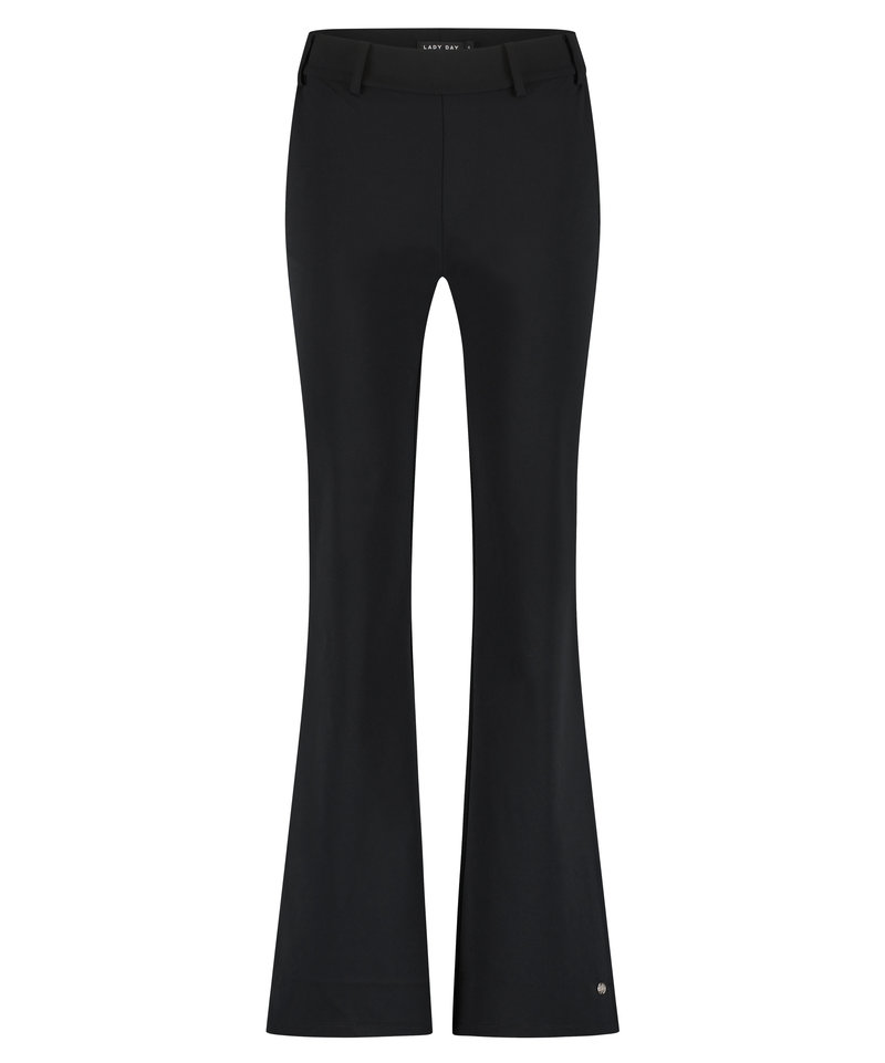 Broek Poppy Flared Zwart