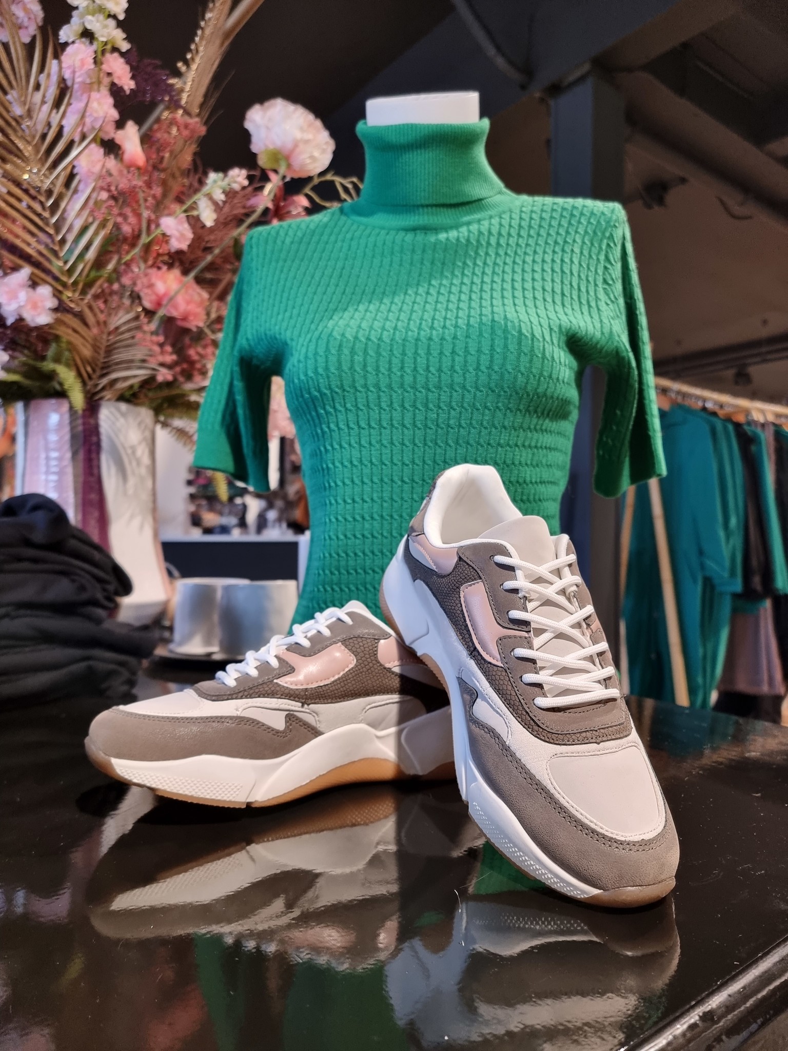 Sneakers grijs/licht roze - Hiipp by Jet