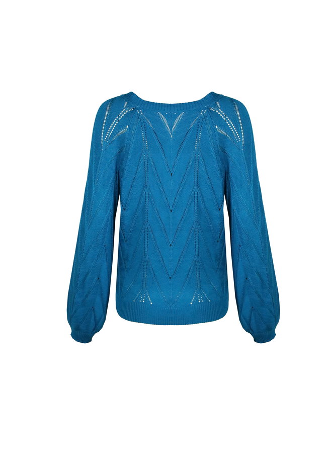 Vest Shanaya azuurblauw