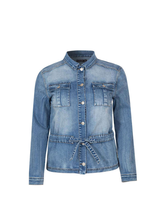 Jacket Violette denim mid blauw