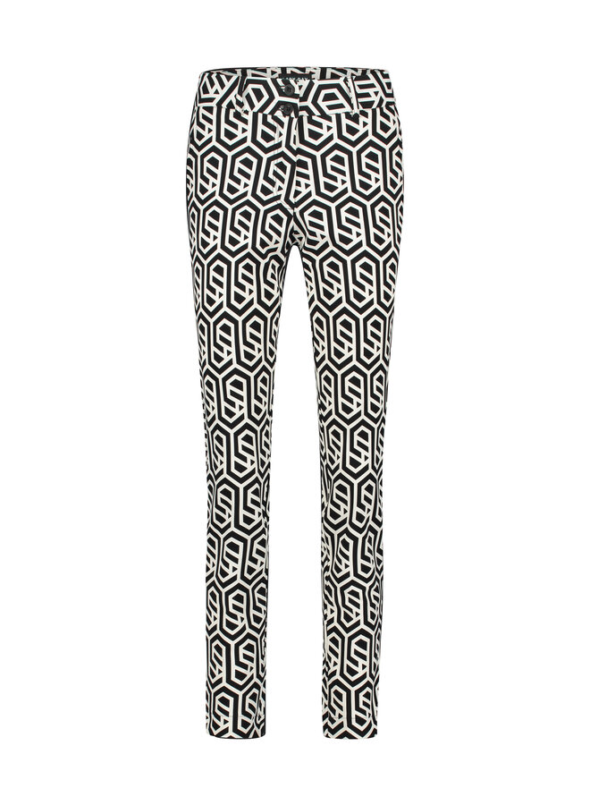 Broek Colette cosmic print black