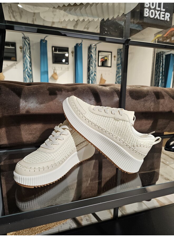 Sneakers Coco woven beige