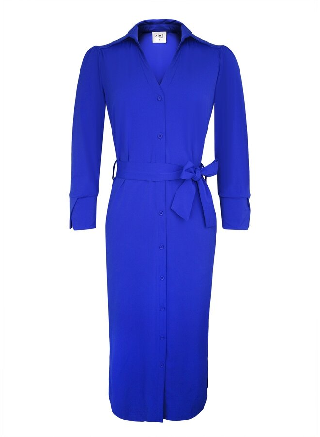 Jurk Finou cobalt