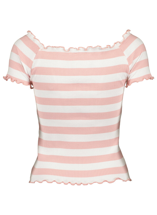 Top Seven roze/wit streep 105791