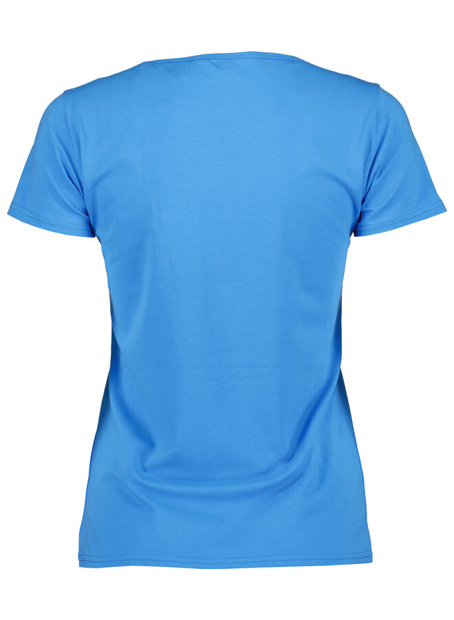 T-shirt Seven ronde hals blauw 105799