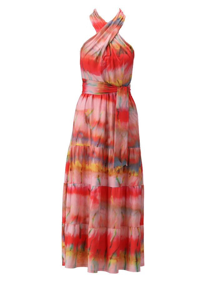 Jurk Y214 maxi tie dye design