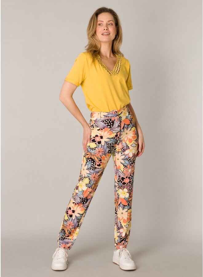 Broek Lynn black/multicolor