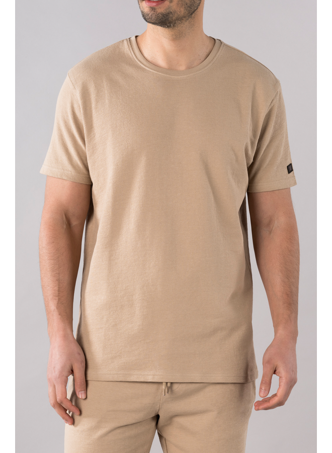 T-shirt Noah jacquard taupe