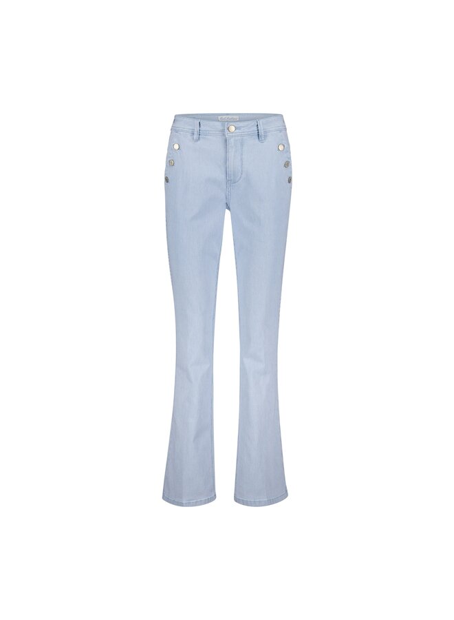 Broek Bibette denim stripe bleach blue