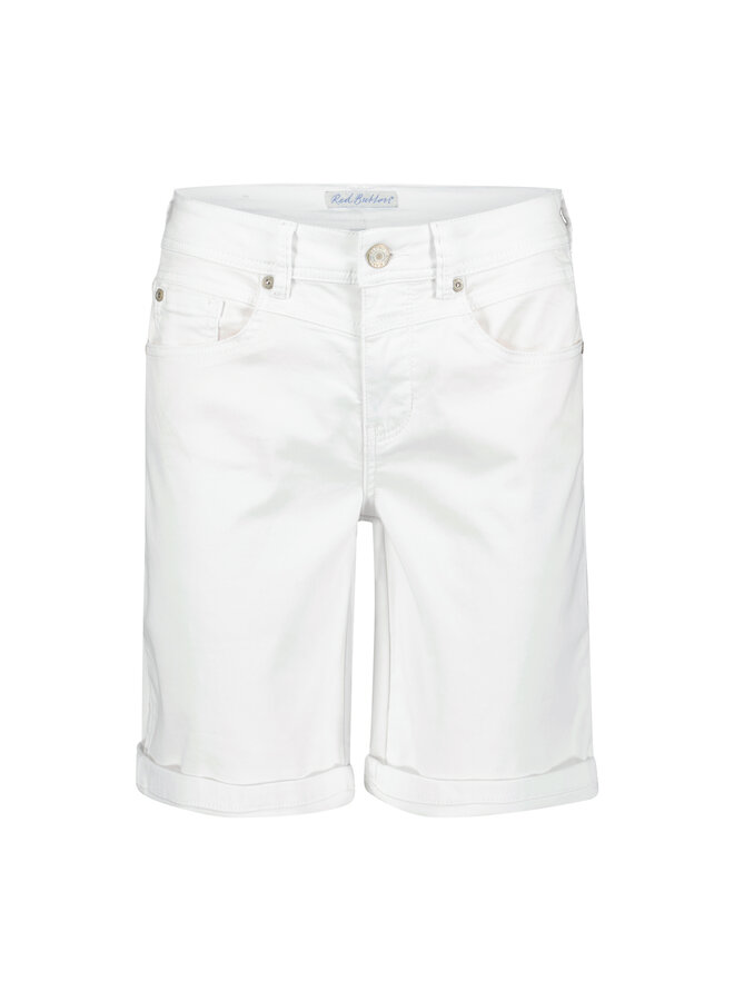 Broek Relax short jog colour white