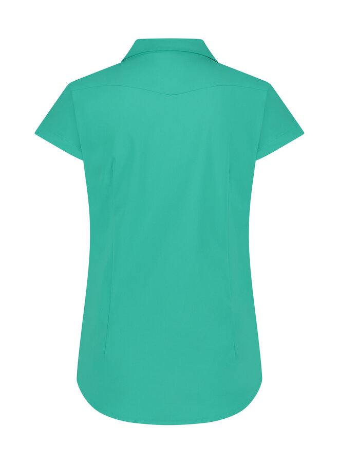 Blouse Suzy cap paradise green