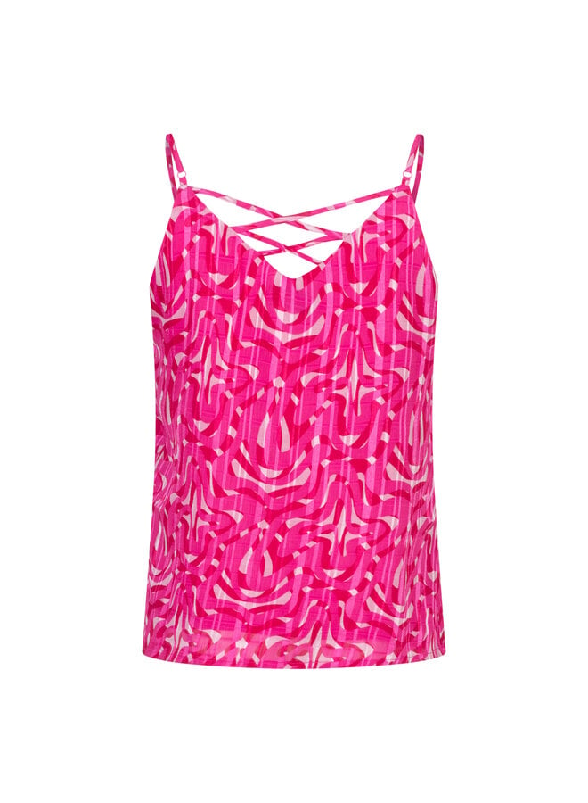 Top Viviana pink swirl print