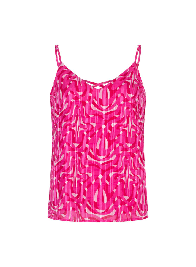 Top Viviana pink swirl print