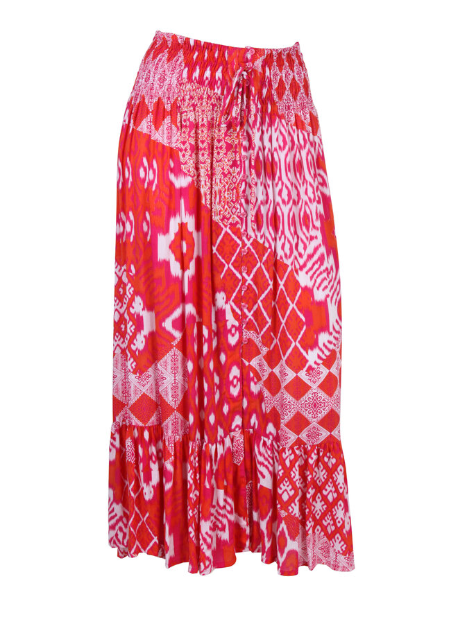 Rok Lorena patchwork pink