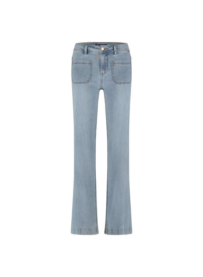 Broek Colette Frontpatchpockets bleach