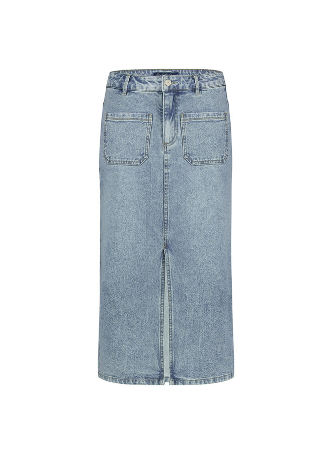 Rok Sibelle Skirt Front Patch Pockets bleach