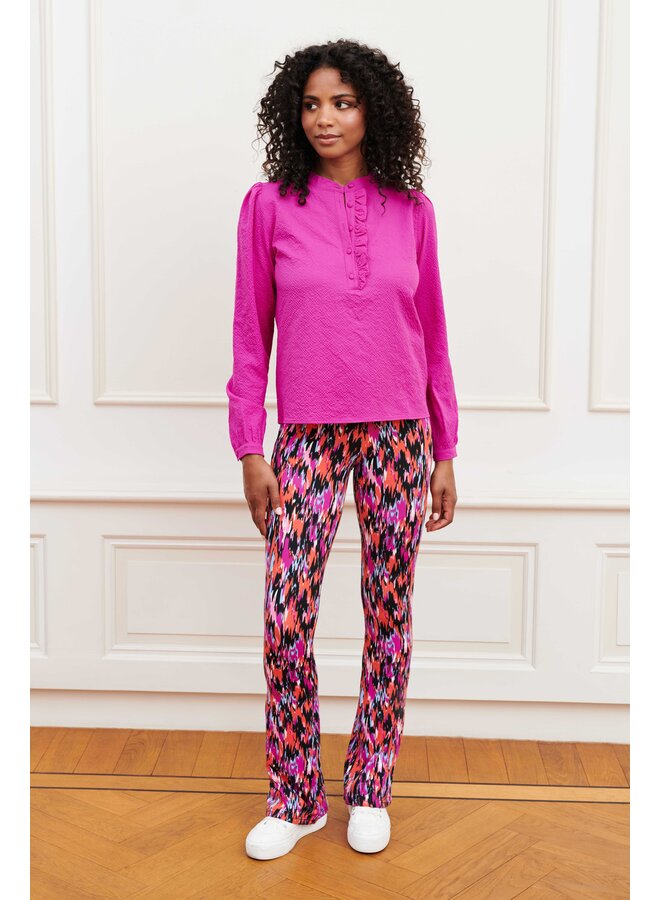 Broek Emma faded stripe print