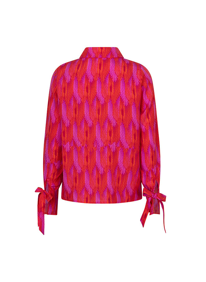 Blouse Fem feather print