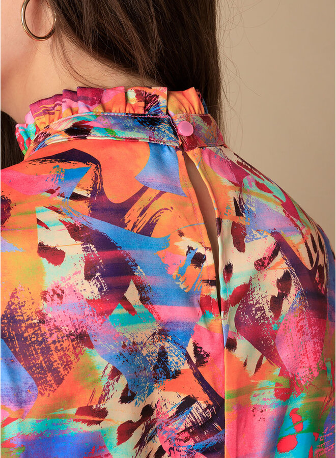 Top Nuna bright rose/multi color