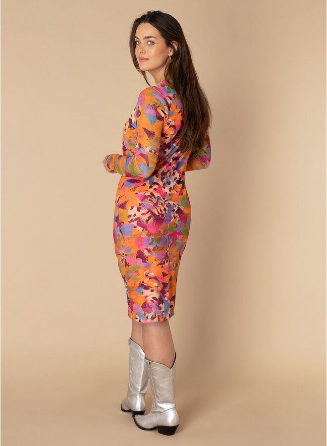 Jurk Noah bright rose/multi color