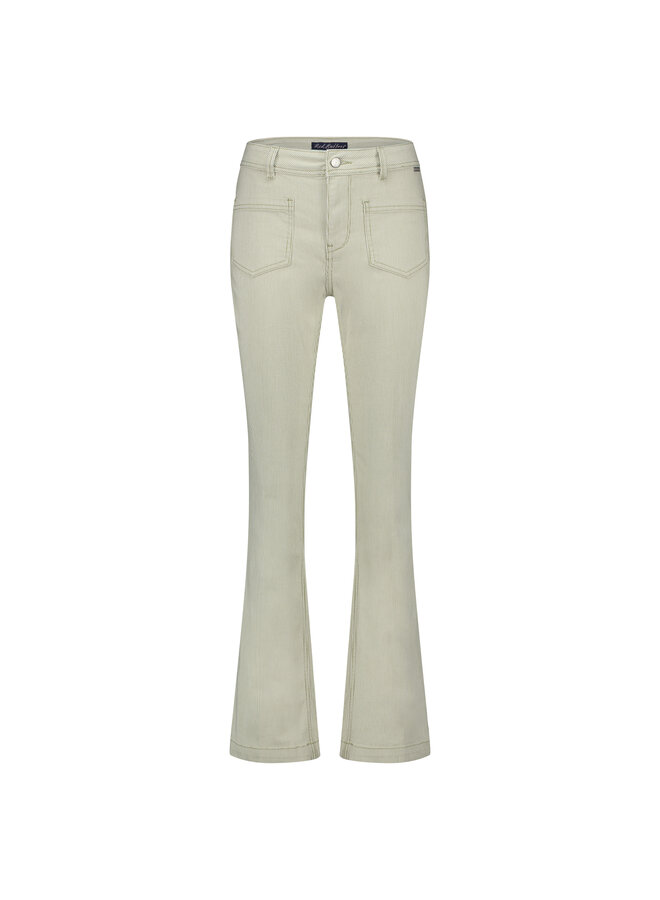 Broek Babette patchpockets denim stripe summersage