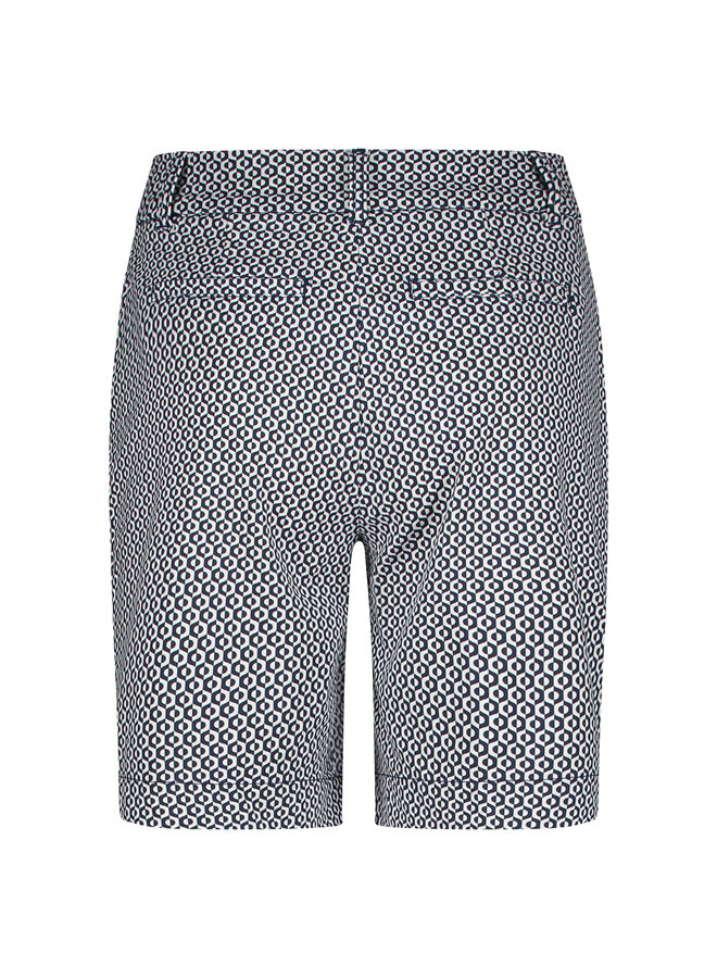 Short Ava fancy dot darkblue
