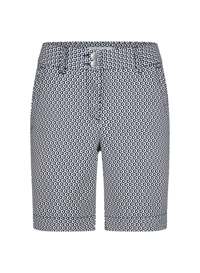 Short Ava fancy dot darkblue