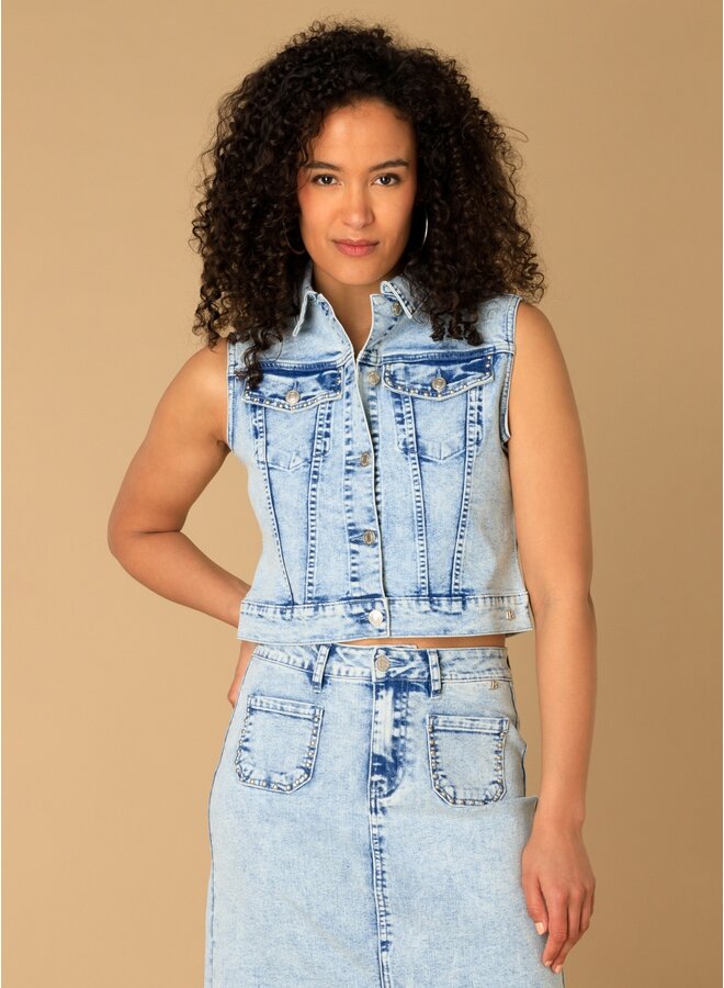 Gilet Marrit light denim