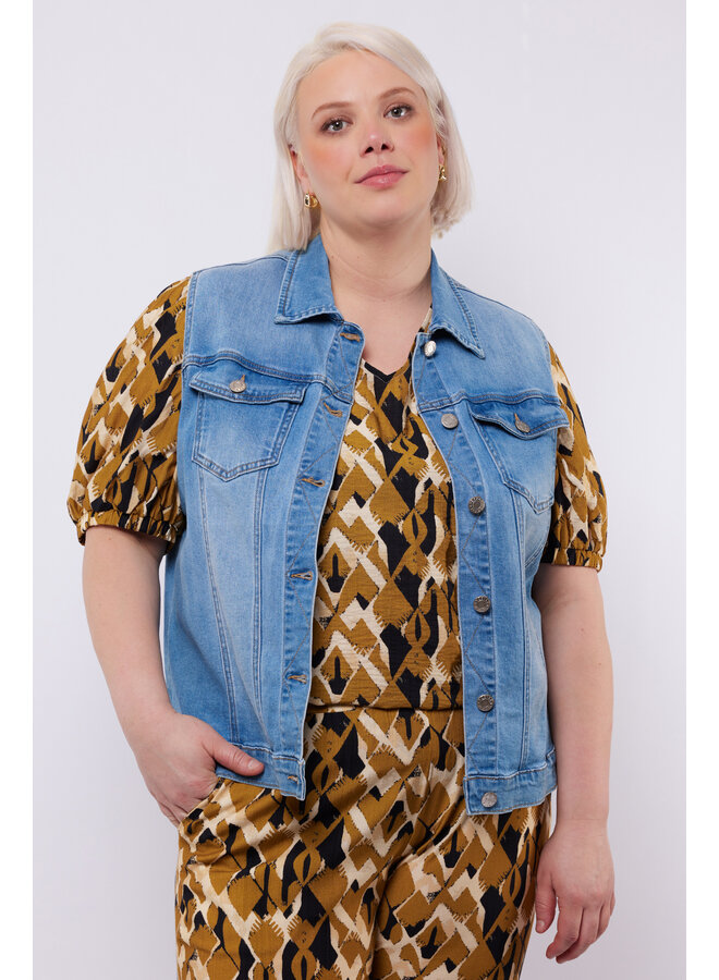 Gilet Hina denim light blue