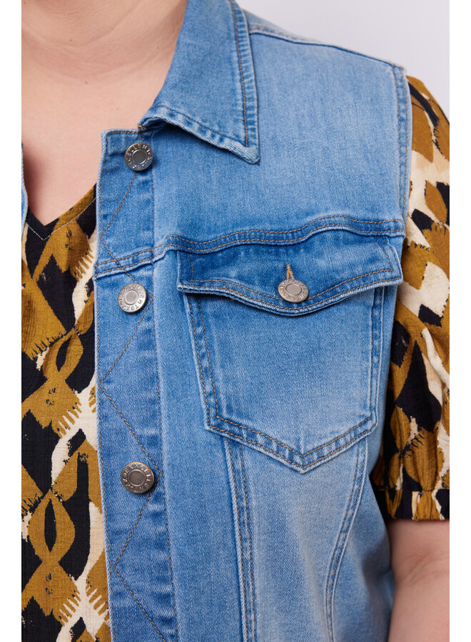 Gilet Hina denim light blue