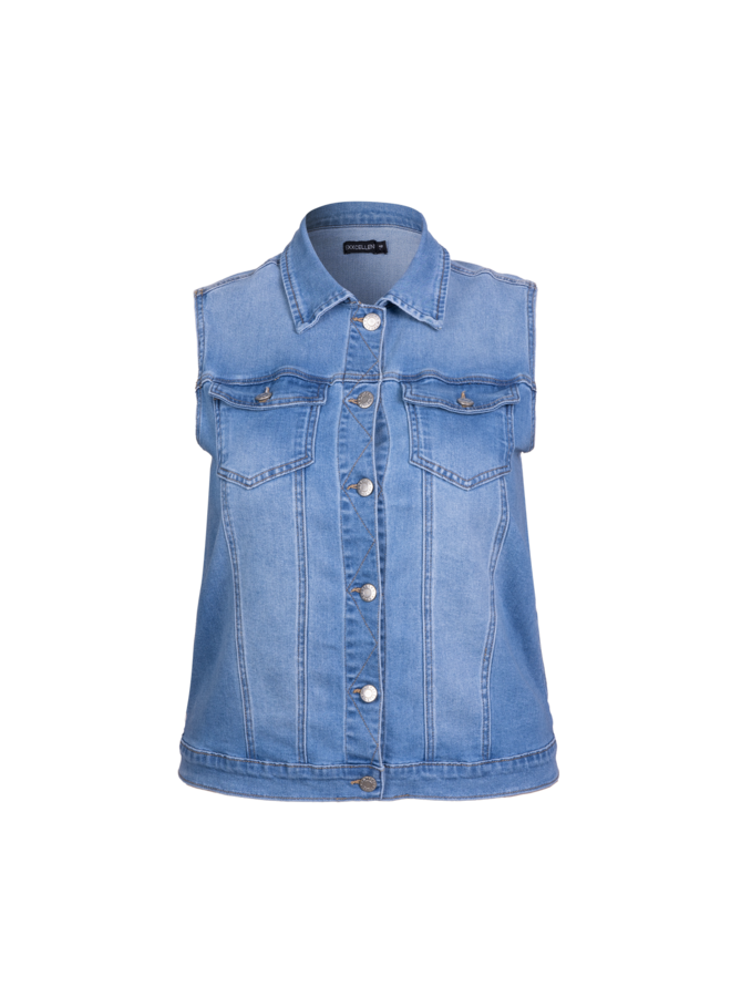 Gilet Hina denim light blue