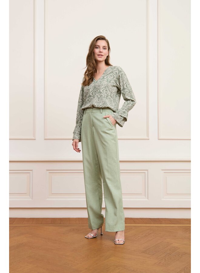 Broek Delphine mint green