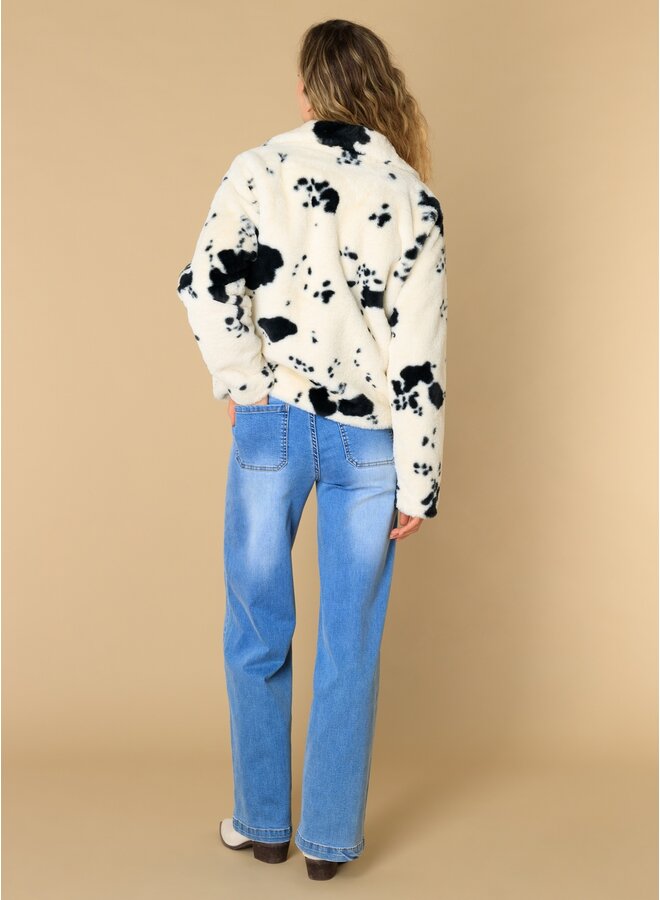 Jacket Esila off white/black