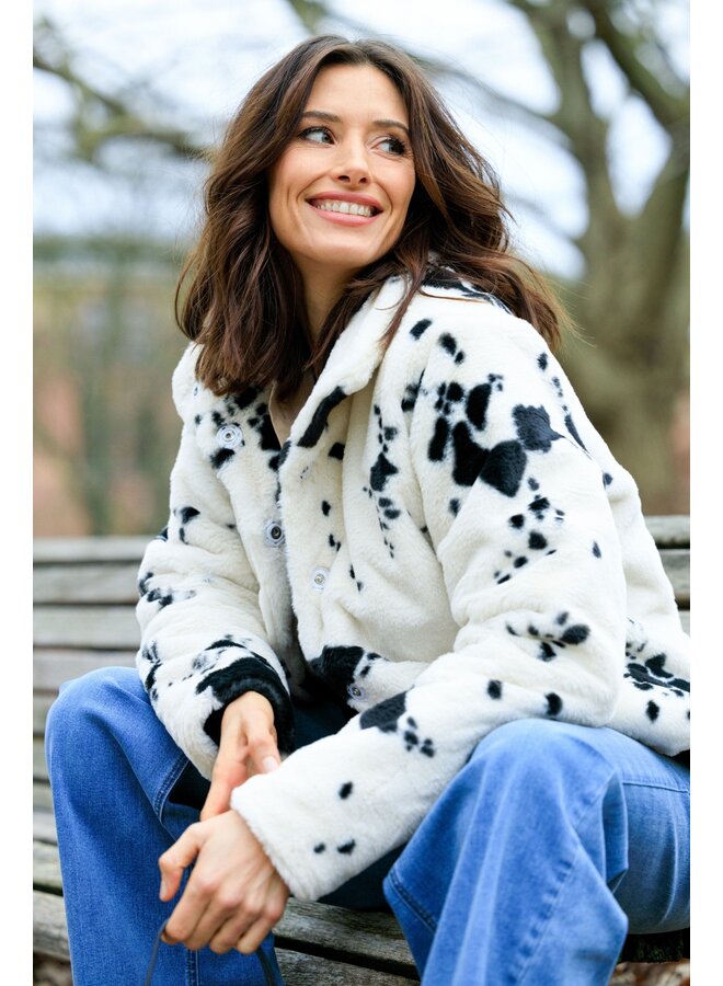 Jacket Esila off white/black