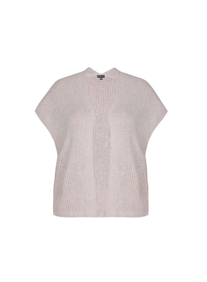 Vest Halle knit cardigan sand