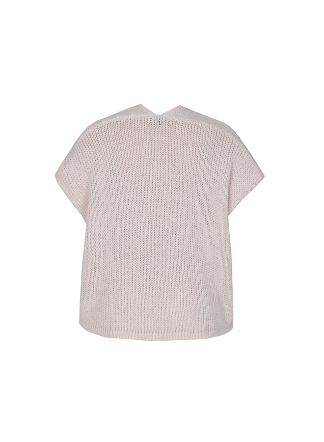 Vest Halle knit cardigan sand