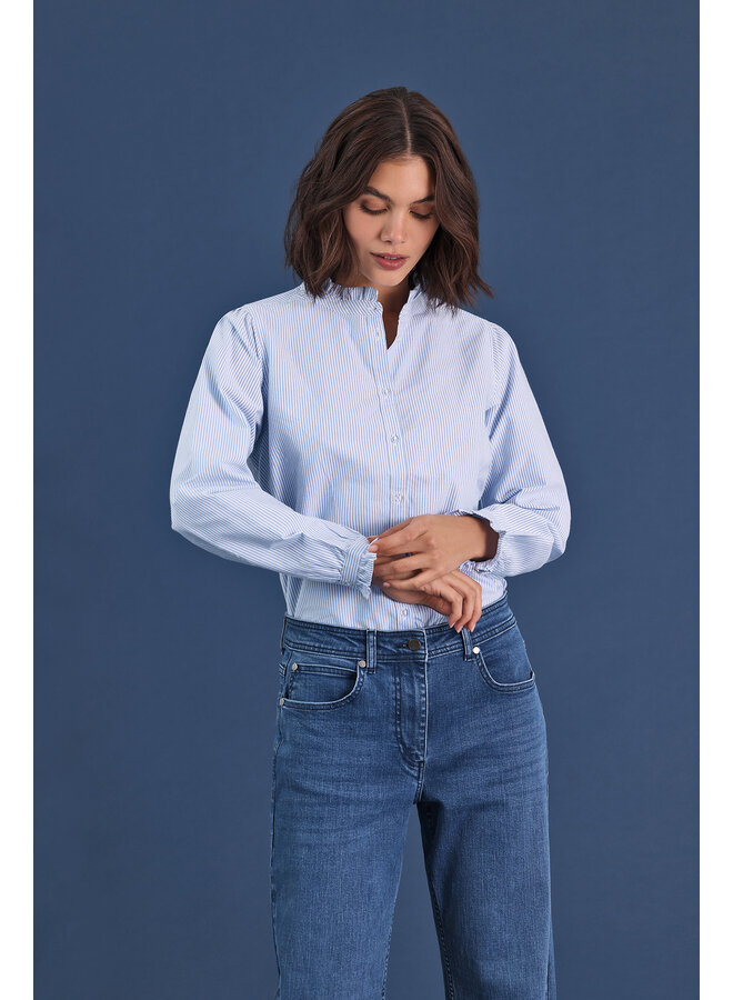 Blouse Seven middelblauw 280116