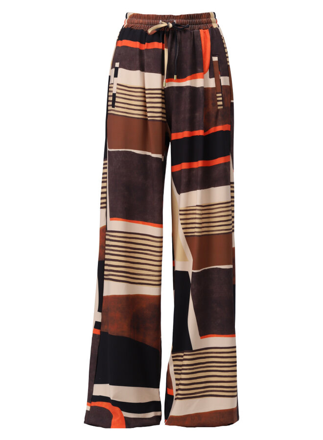 Broek wijd met design B310
